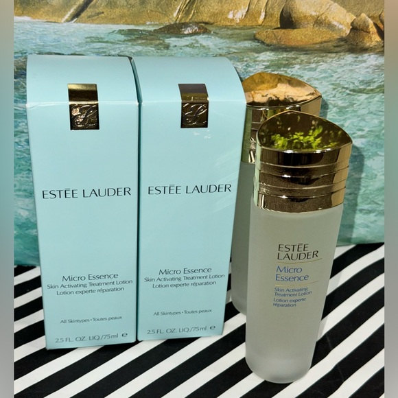 NWT NIB Set of 2 Estee Lauder Micro Essence Skin Activating Treatment Lotion - Picture 2 of 9